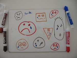 Fun game for my Calc students: guess which box-shaped sad face you are! (Hint: They're all Alfred.)