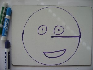 Why so happy? Because he has a radius on his face! Wouldn't you be happy?