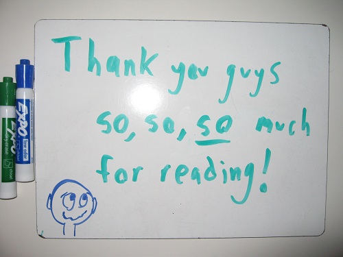 Most incredibly: NO ONE has openly insulted my drawings! The internet is truly a place of mercy.