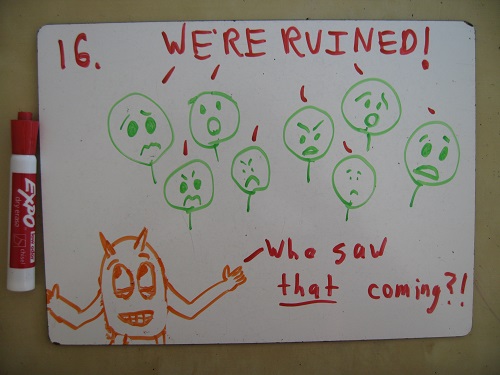 The lollipop people were heavily invested in paper clip futures.