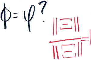 The black equation lacks confidence. The red equation lacks nothing.