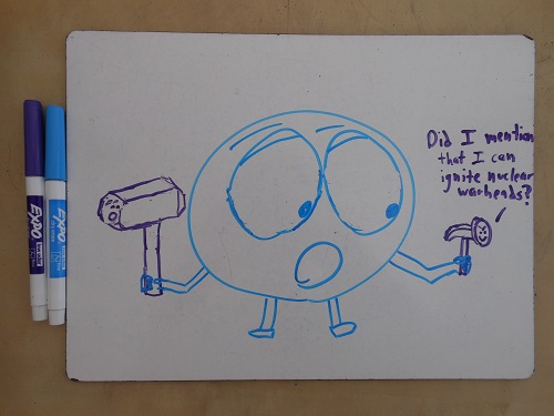 You've got to consider the threat as credible any time a hammer talks.