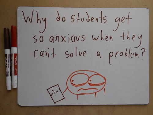 And why do they get so problematic when they can't solve an anxiety?