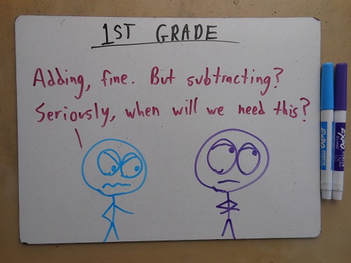 I mean, when do things get SMALLER in real life?