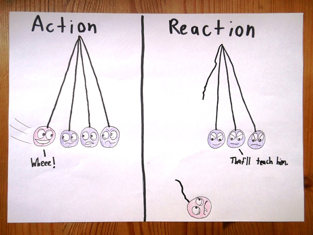 You just TRY to transfer your momentum again, pal.