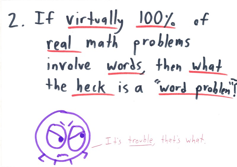 Incorrect Word Problem The “Word Problem” Problem – Math with Bad Drawings