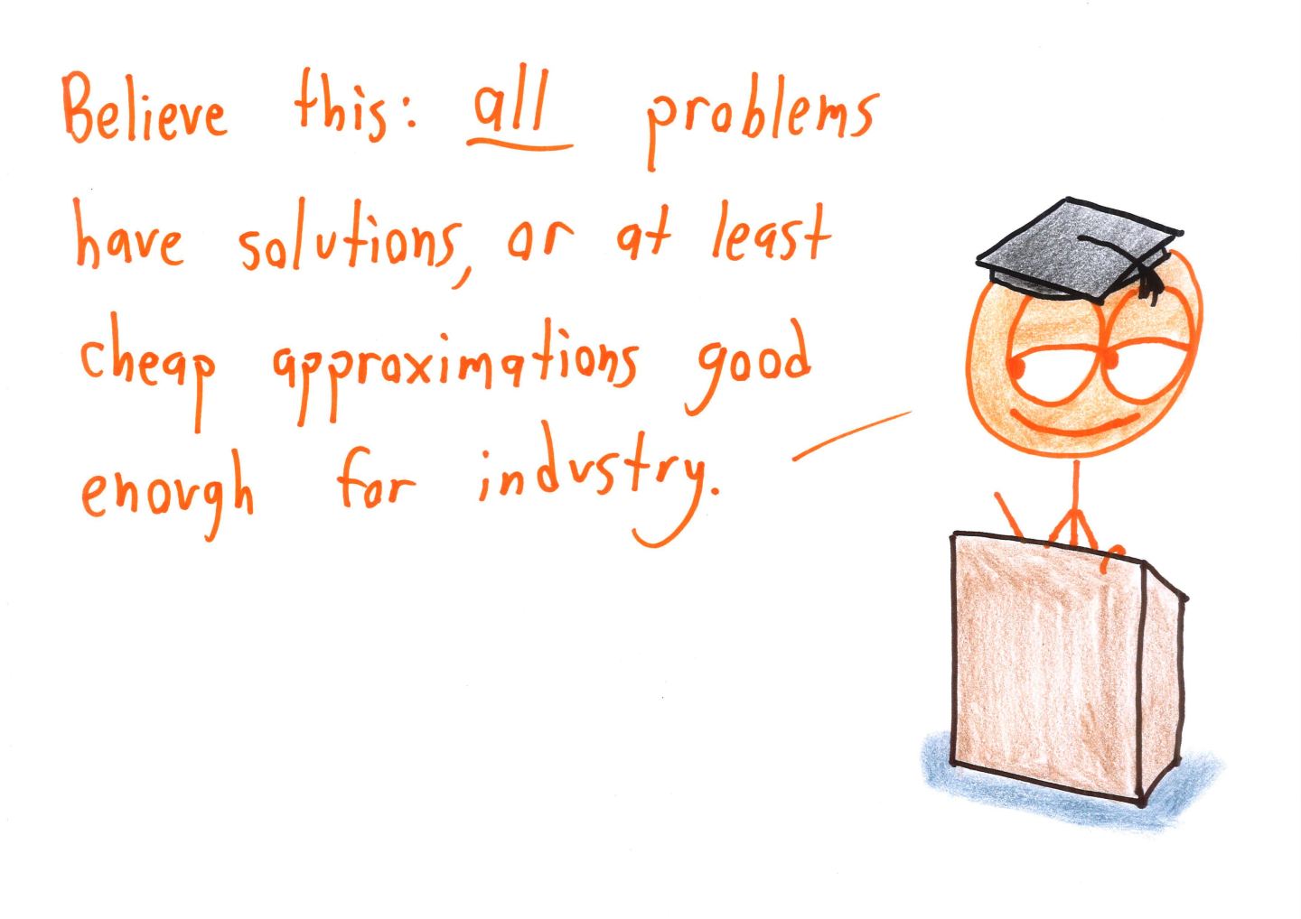 Long Math Speech Commencement Speeches for Mathematicians – Math with Bad Drawings