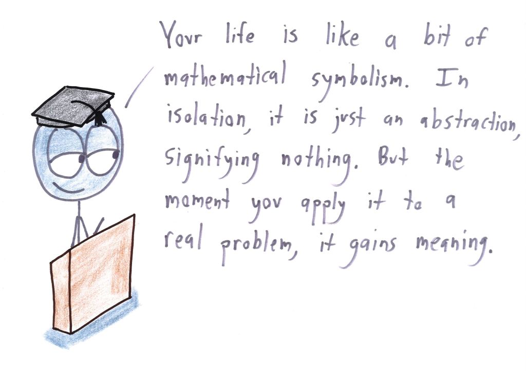 Long Math Speech Commencement Speeches for Mathematicians – Math with Bad Drawings