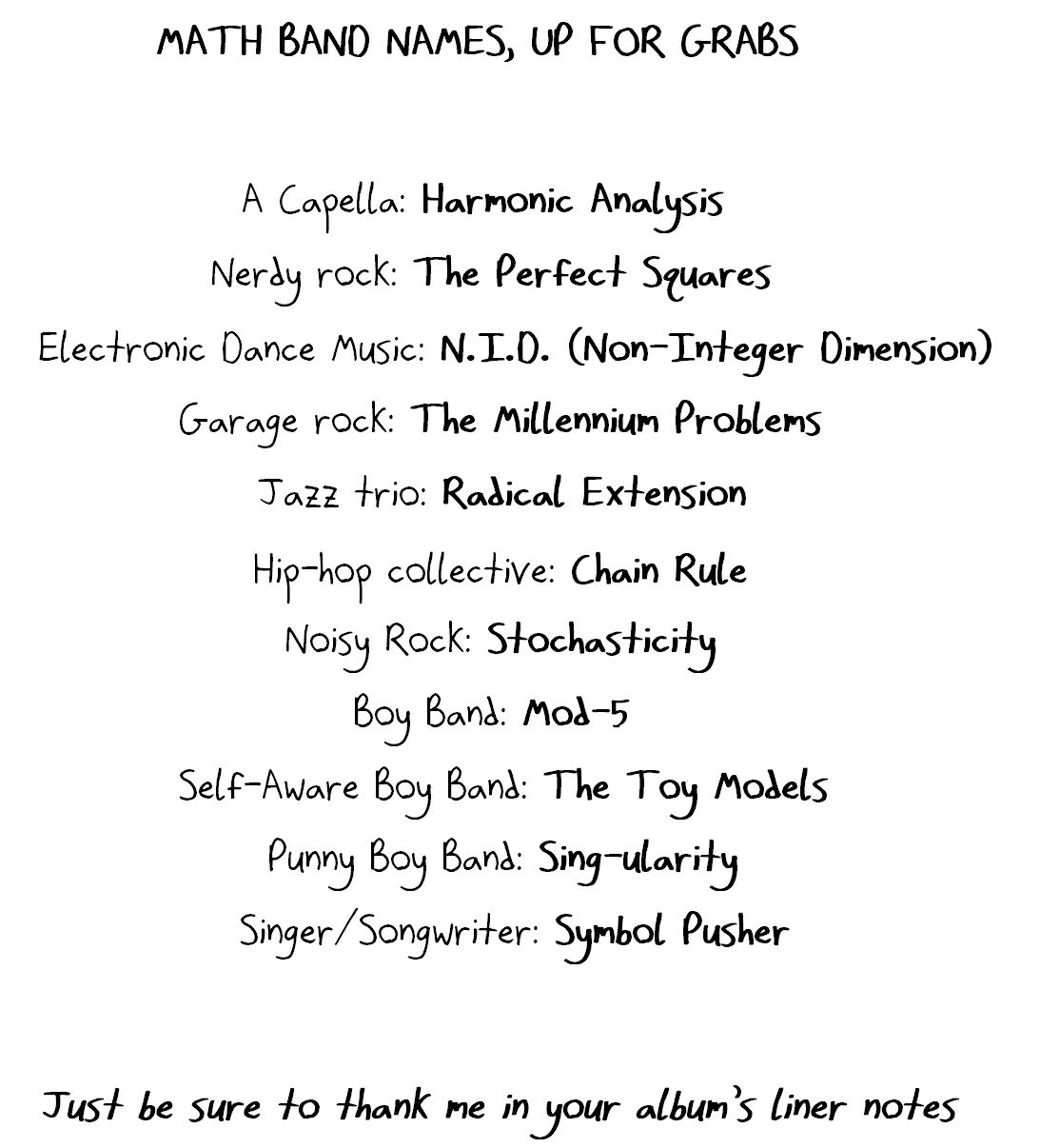 2018.2.7 math band names