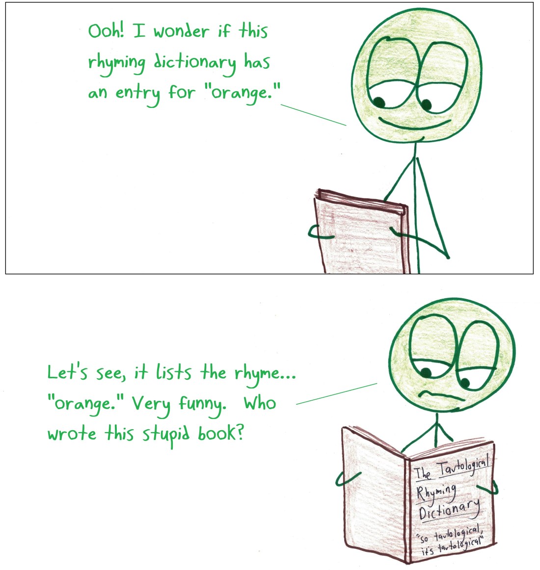 2018.3.5 tautological rhyming dictionary