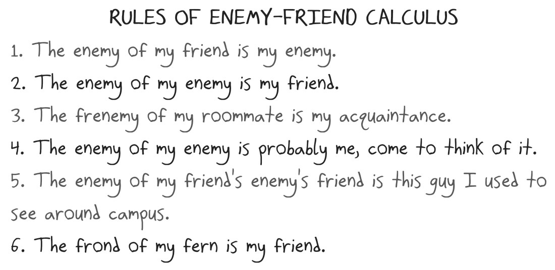 2018.5.21 enemy of enemy