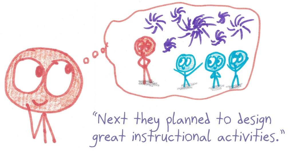 Ah, the best instructional activity of all: fireworks directly above the children's heads.